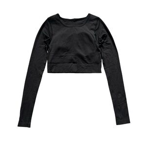 Lululemon Ebb to Street Long Sleeve W3DZNS‎ Black Size 4